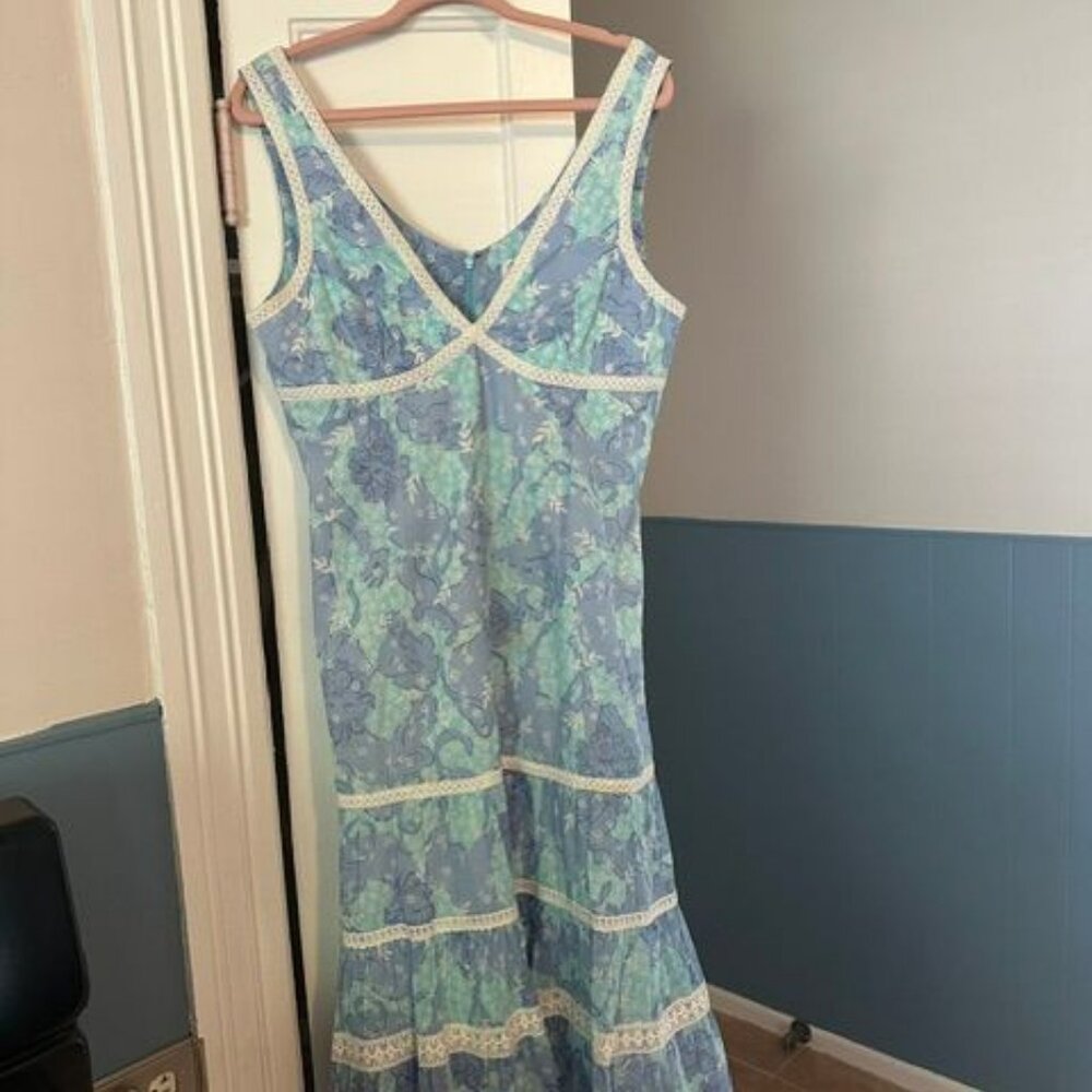 Lilly Pulitzer Size 16 Vintage White Label Jacinda Chow Wagon Dress